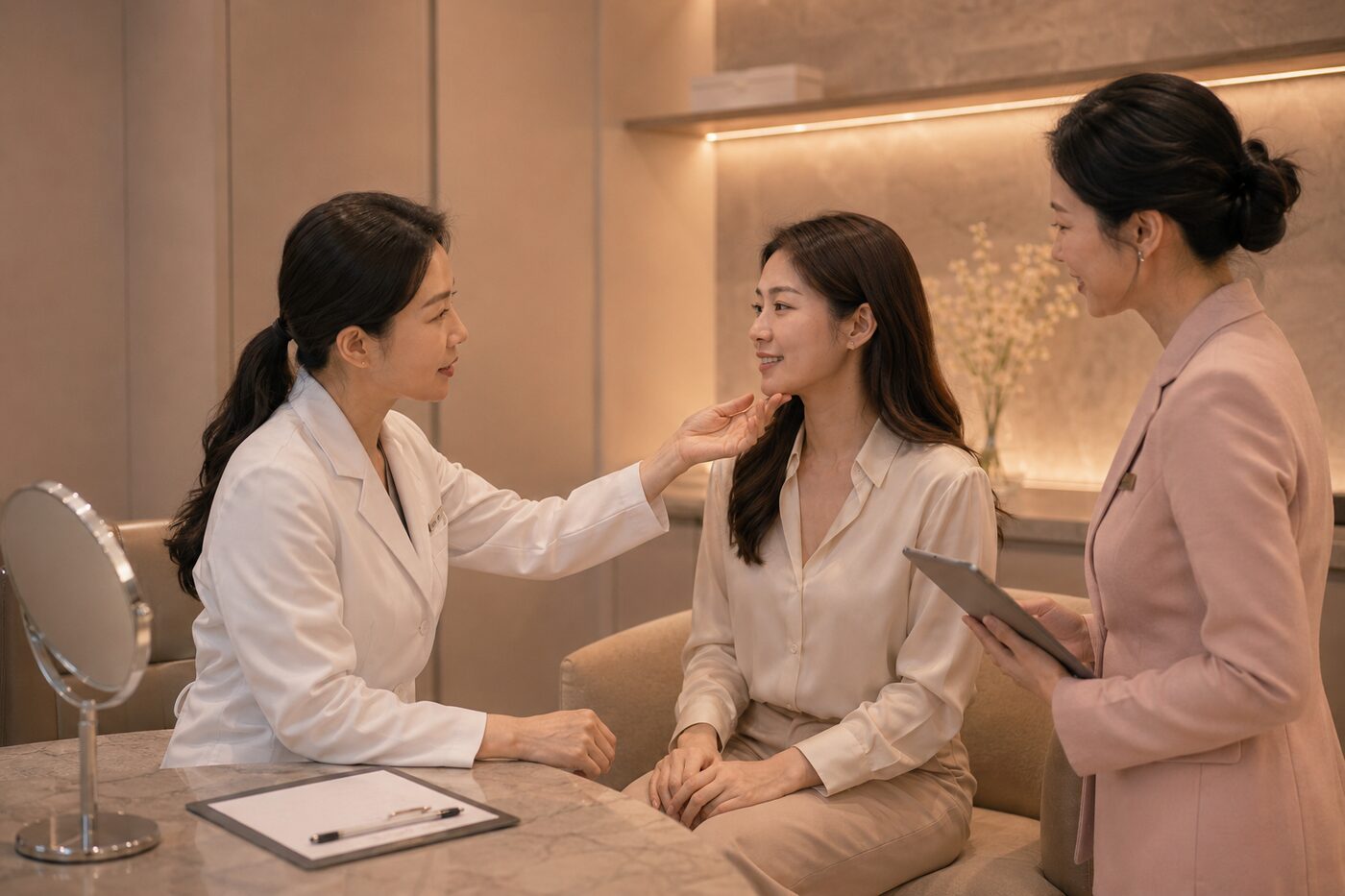 Doctor consultation with K-Young medical interpreter